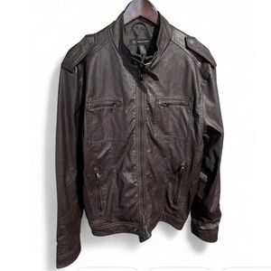 INC International Concepts Black Lightweight Shirt Jacket